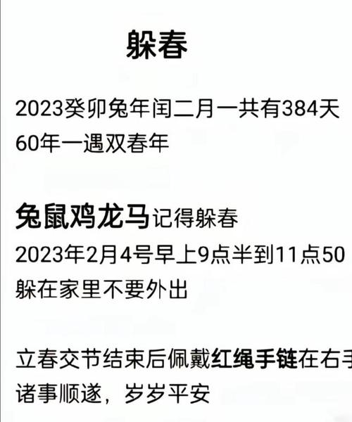 2023年躲春生肖和时间(2023年躲春生肖和时间图片)(1)